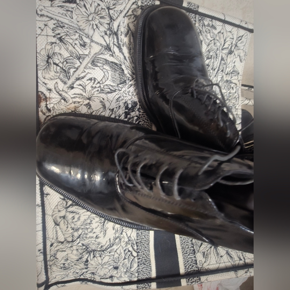 PRADA rare Men's Black US 11 (IT 10) Shoes Square 100% leather with shaper